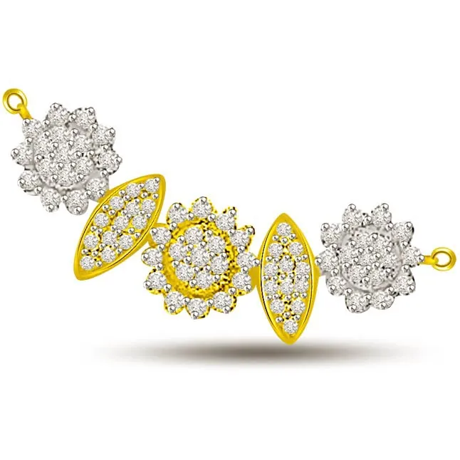 Stars Leaves 2.52ct Classy Diamond Necklace Pendants