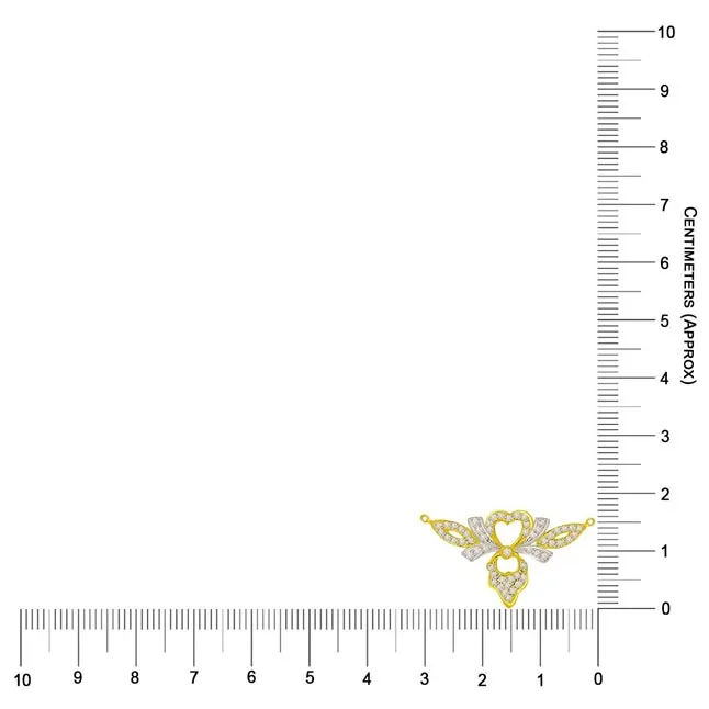 Wings Of Love 0.67cts Diamond Necklace Pendant (DN383)