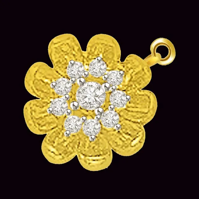 Flower Of Life 0.26cts Designer Diamond Pendant (DN387)