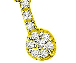Love Bond 0.34ct Diamond Pendants For Her Necklaces