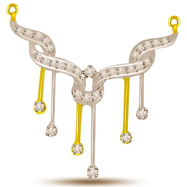 Sky & Falling Stars Diamond Necklace Pendants