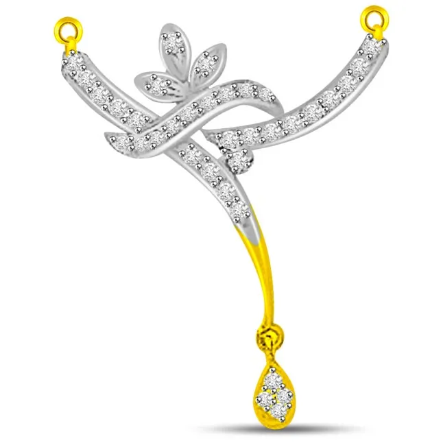 Waterfall Design 0.30ct Diamond Necklace Pendants