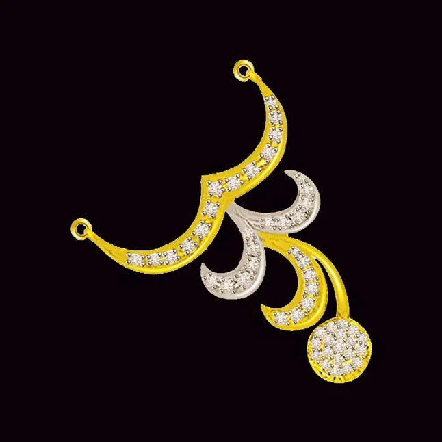 Love In The Air Two Tone Diamond Necklace Pendants