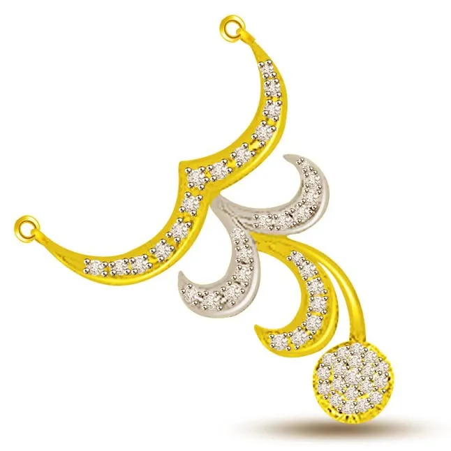 Love In The Air Two Tone Diamond Necklace Pendants