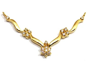 Striking n Shimmerings Diamond Necklace Pendants Necklaces