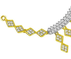 1.69ct Very Very Chic Gold & Diamond Necklace Pendants -Diamond Necklace