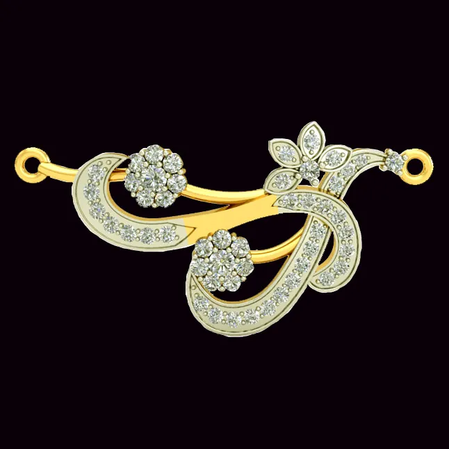 Floral Life Gold & Diamond Pendant (DN437)