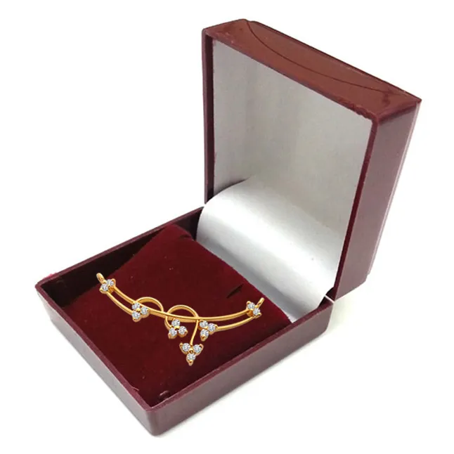 DN438 Brilliant Diamond & Gold Necklace Pendants Necklaces