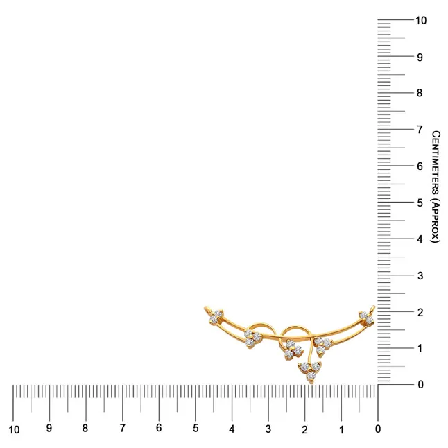 DN438 Brilliant Diamond & Gold Necklace Pendants Necklaces