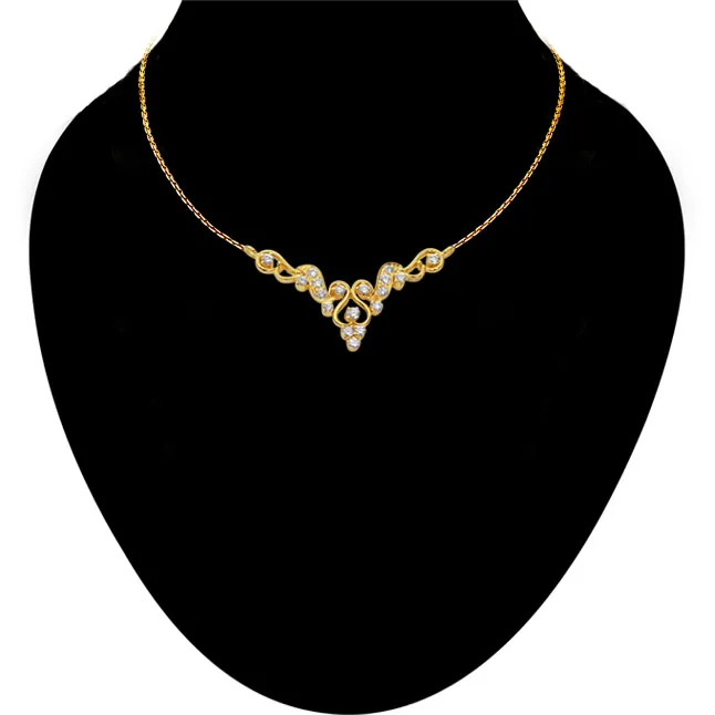 Fairy Tale 0.45ct Diamond 18kt Gold Necklace Pendants Necklaces