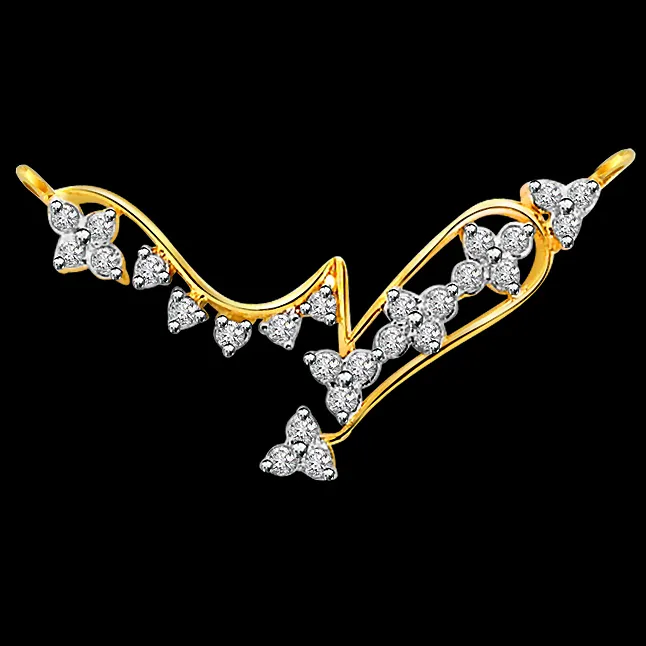 Royal Grace - Diamond and Gold Necklace Pendant (DN442)