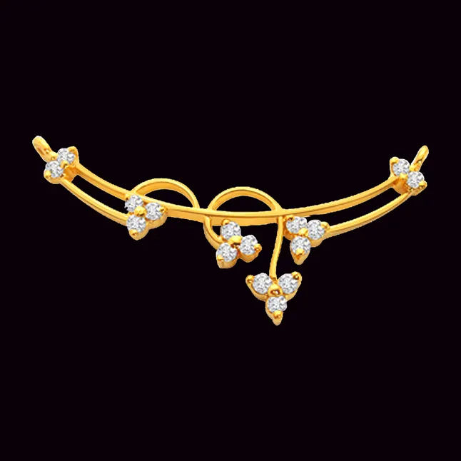 Brilliant Diamond & Gold Necklace Pendant (DN58)