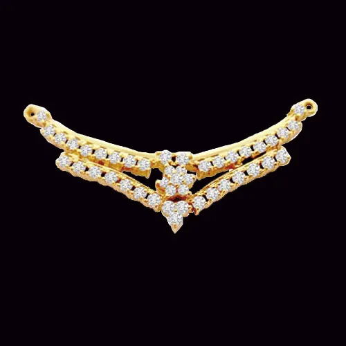 A Very Attractive Diamond & Gold Necklace Pendant (DN59)