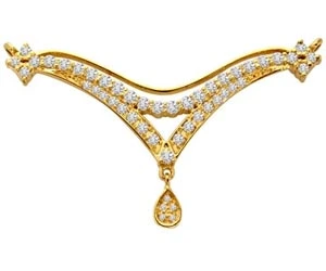 A Simple Diamond & Gold Necklace Pendants DN60 Necklaces