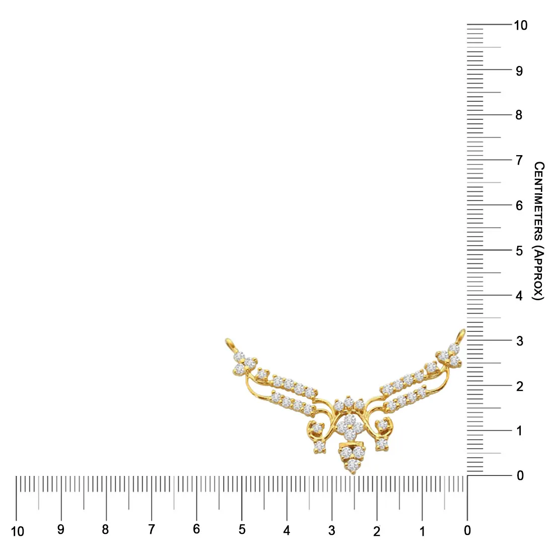 A Traditionally Designed Diamond & Gold Necklace Pendant (DN63)