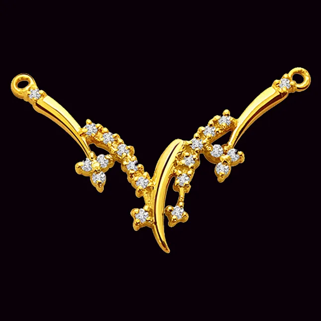 A Beautiful Diamond & gold Necklace Pendant (DN66)