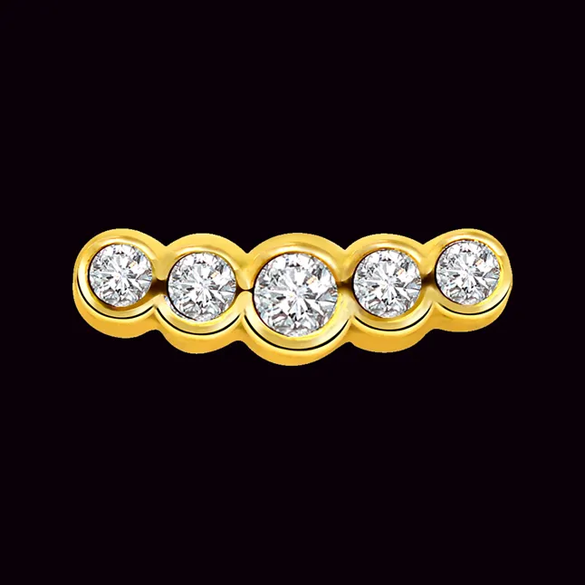 0.20 cts Diamond & 18k Gold Necklace Pendant (DN99)