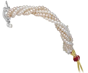 Ray of Love Diamond & Pearl Chocker Necklace Set -Diamond Set