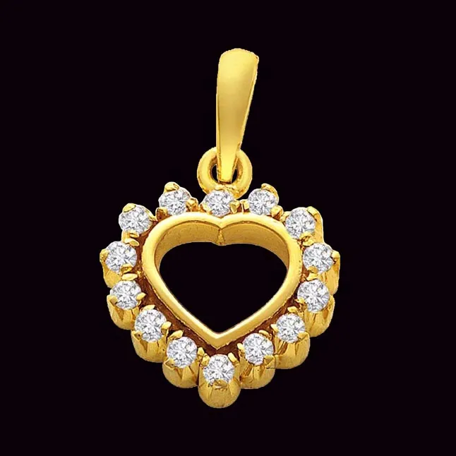 Out of the Heart Studded Eternal Heart Pendant (EHP1)