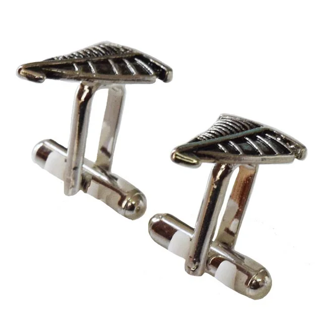 Sailing Boat Silver Plated Cufflinks for Men (EMCF2)