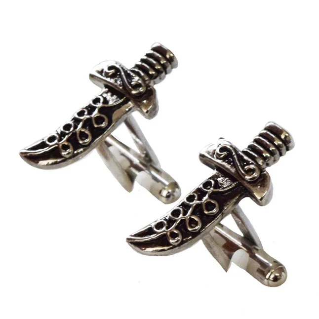 Slice Through the Ordinary with Our Knife-Shaped Cufflinks (EMCF3)