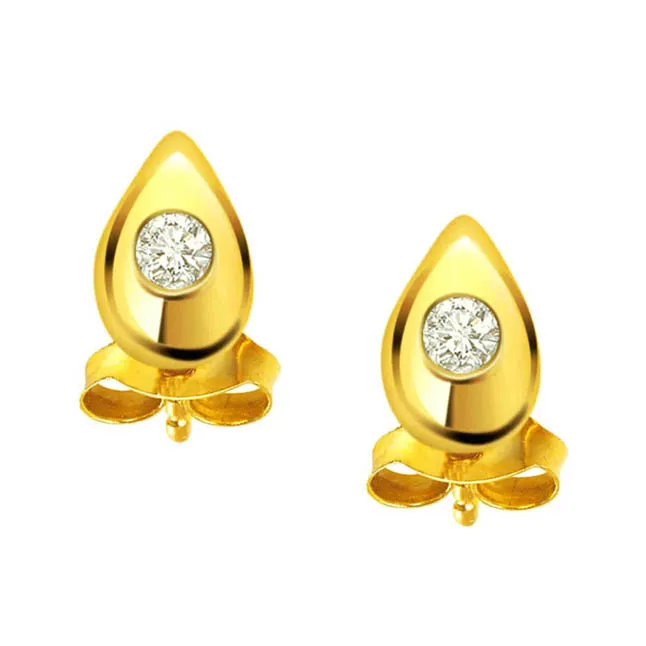Royal Grace - Real Solitaire Earrings (ER107)