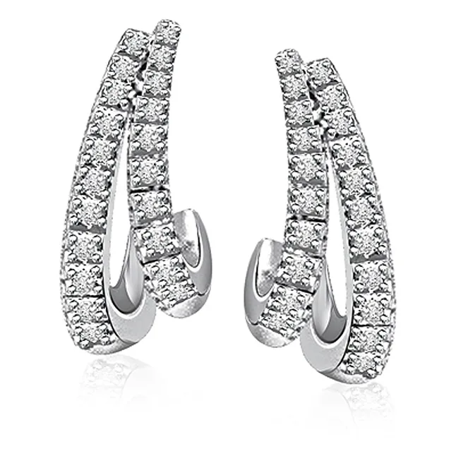 Spiral Surprise - Real Diamond Balis & Hoops (ER123)