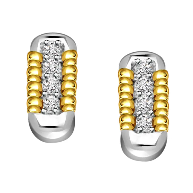 Magical Stick 0.40 ct Diamond Bali Earrings