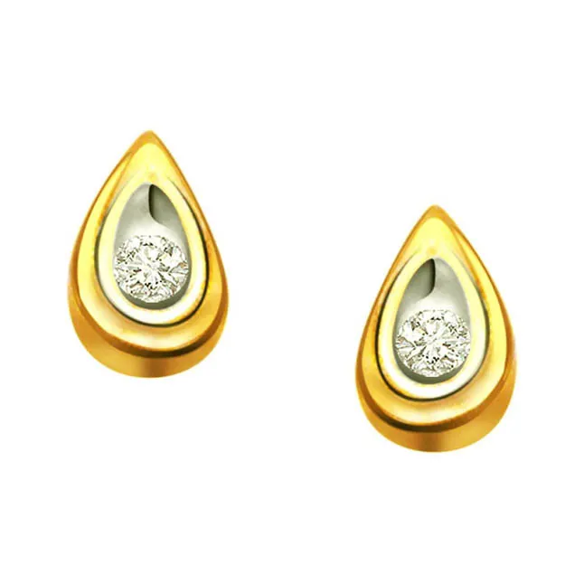 Dew Drops Solitaire Diamond Earrings (ER158)