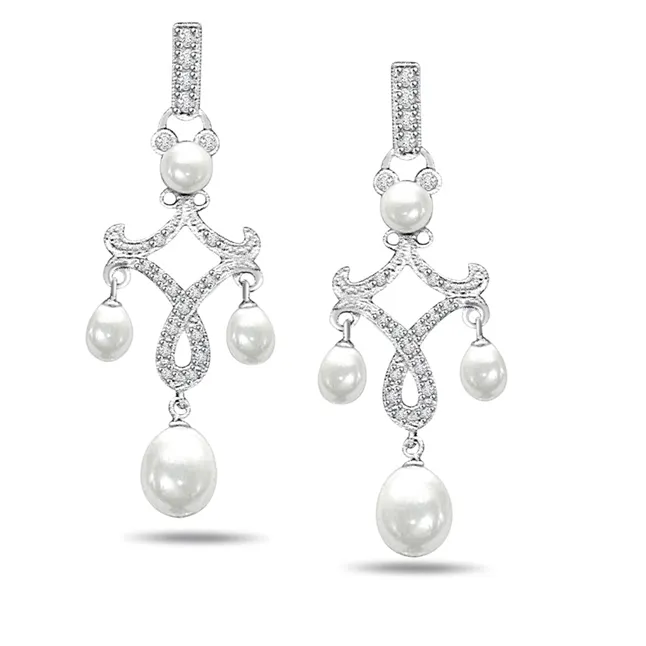 Bouncing Beauties Diamond Hangings Earring (ER173)