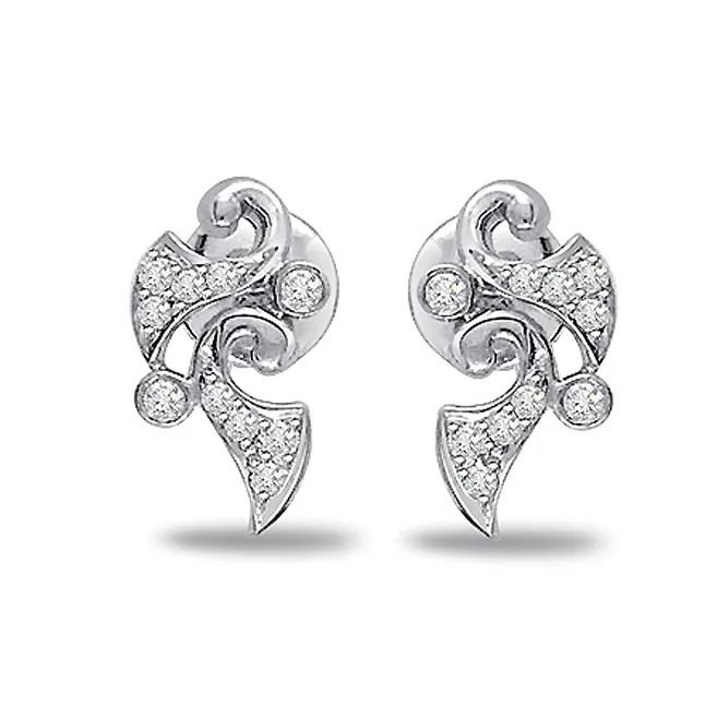 Flower Fascination Diamond Earrings (ER175)