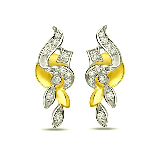 Dynamic Delights - Real Diamond Earrings (ER188)