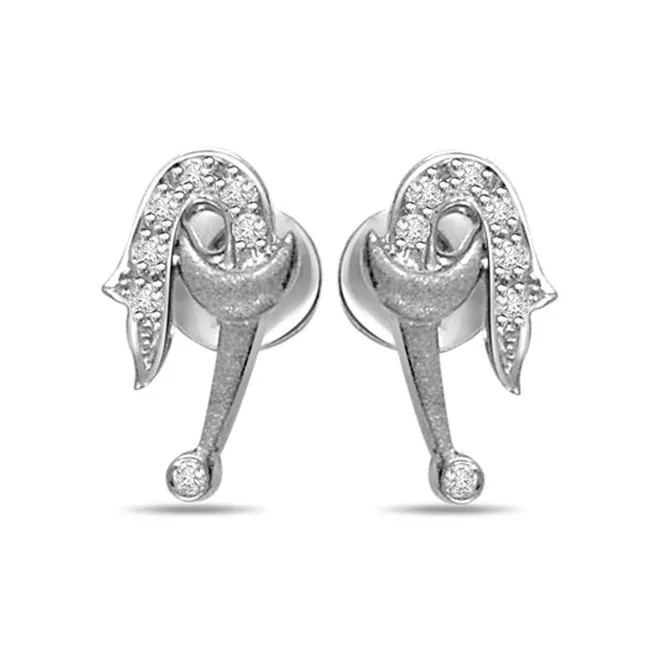 Creative Brilliance - Real Diamond Earrings (ER189)