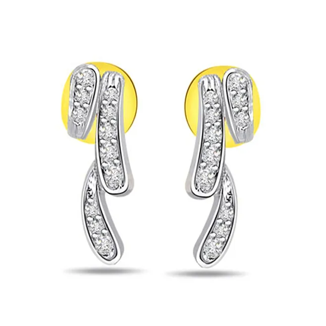 Decorous Real Diamond Earrings for Her (ER198)