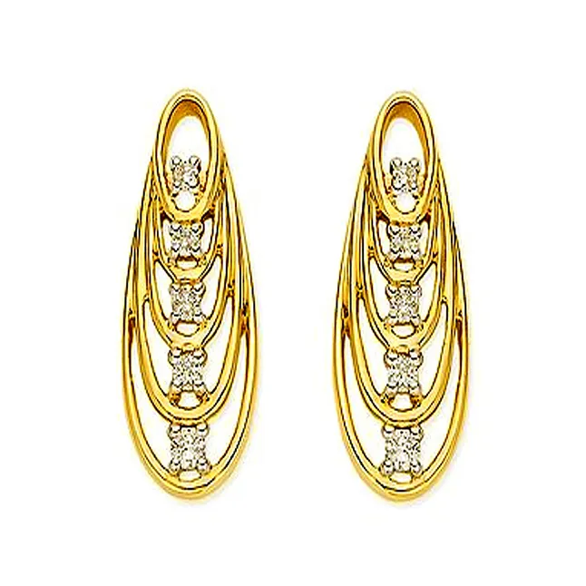 Rising Star 0.20cts Diamond Earrings -Designer Earrings
