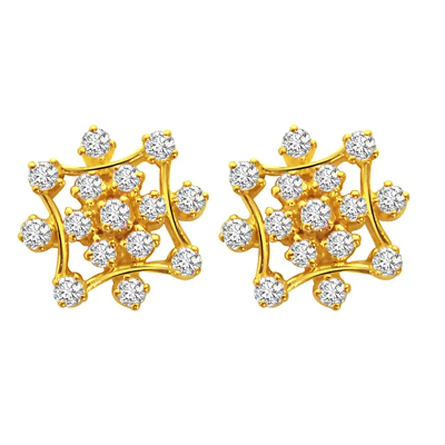 Twinkle Star Diamond Earrings ER -22 -Geometrical