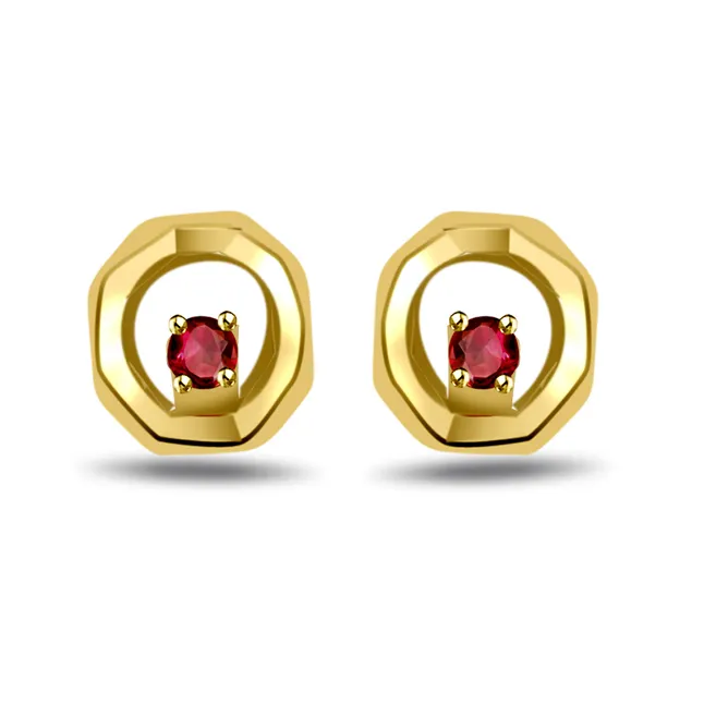 A Real Love Red Ruby Earrings (ER222)