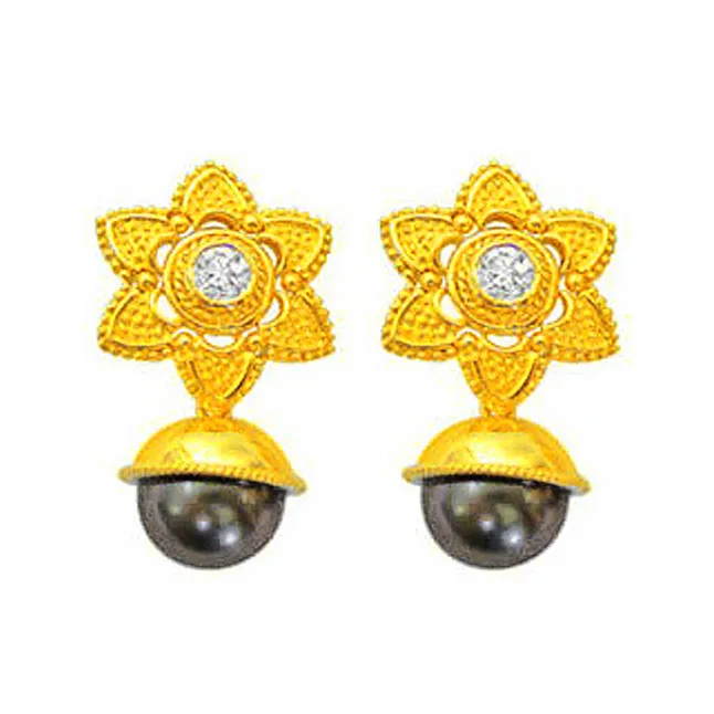 Black Beauty Diamond Earrings (ER27)