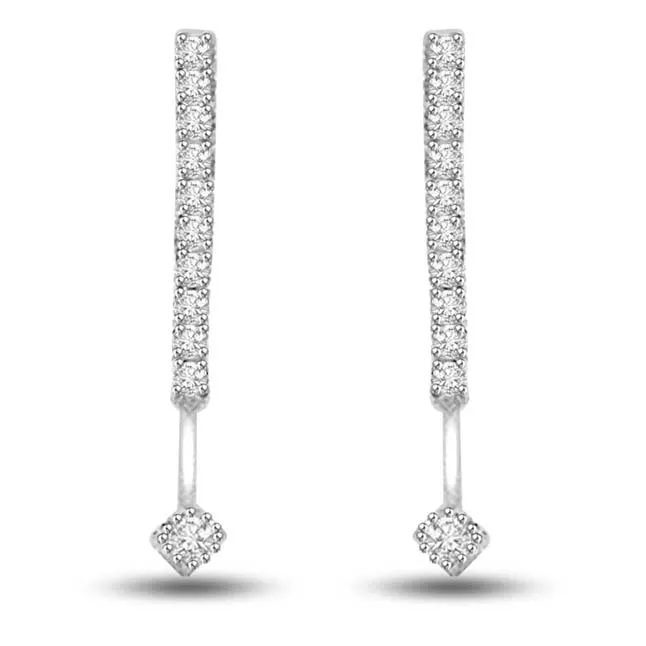 Diamond Bouquet 0.50 cts Diamond White Gold Earrings (ER277)