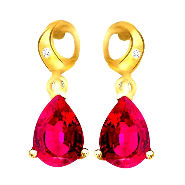 Fine Diamond & Ruby Earring (ER307)