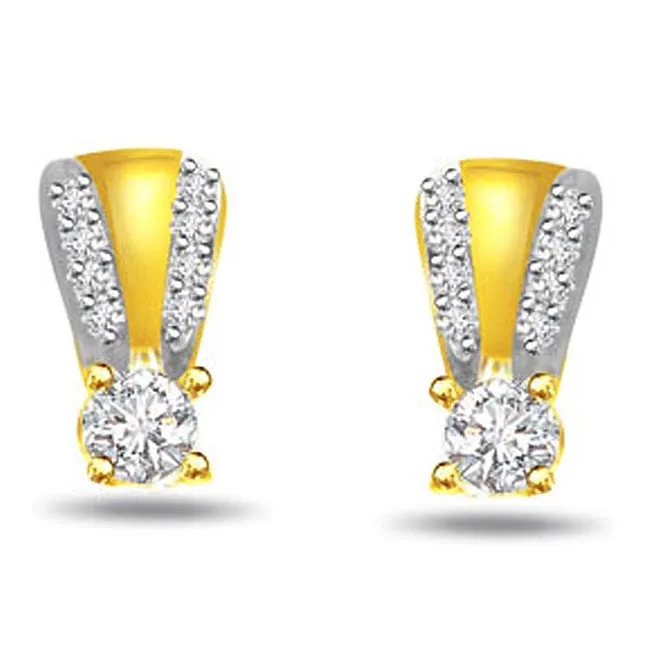 0.65ct Fine Diamond Earrings -Designer Earrings