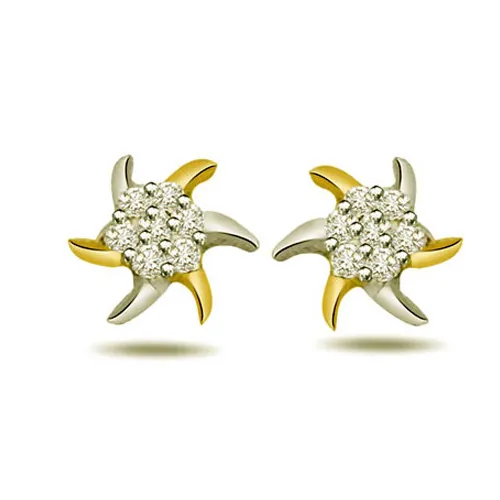 0.28cts Diamond Star Shape Earring (ER327)
