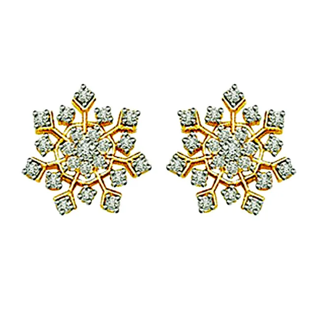 0.68 cts Diamond Earrings -Kudajodi