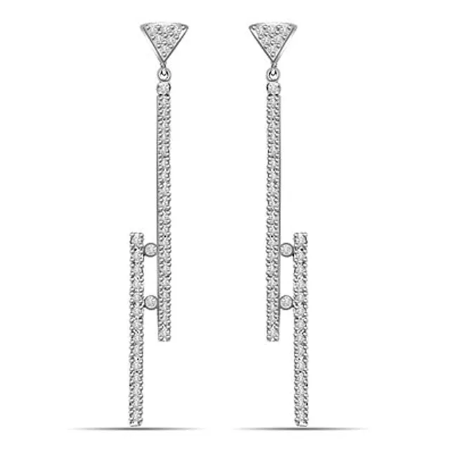 0.86 cts Real Diamond Earrings (ER391)