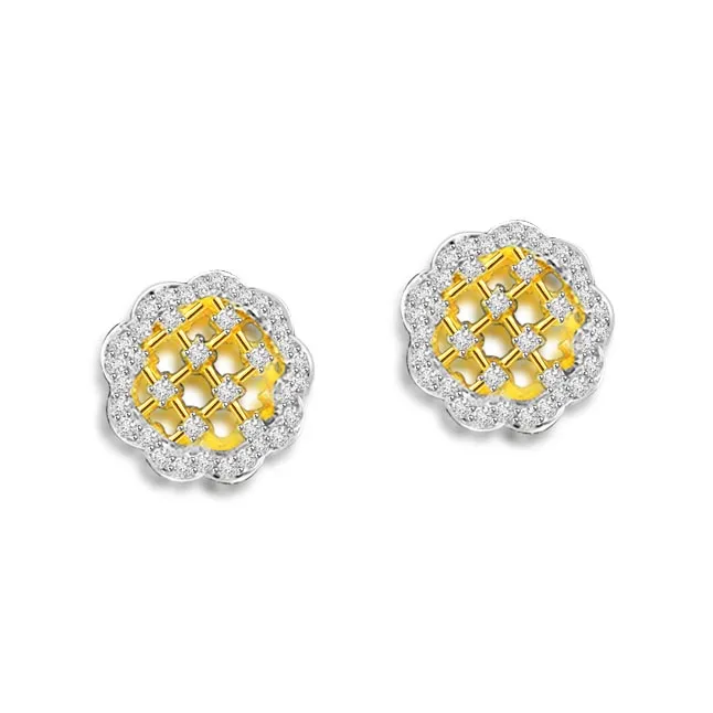 0.78 cts Diamond Kudajodi 18K Earrings (ER409)