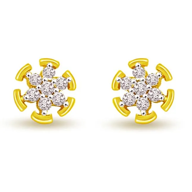 0.46 cts Diamond Kudajodi 18K Earrings (ER415)