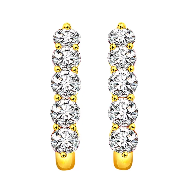 Angel Magical Stick Diamond Bali Earrings (ER7)