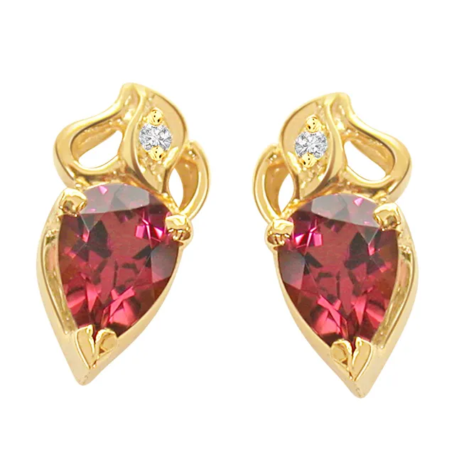 Rosy Love Diamond Rouge Earring (ER70)