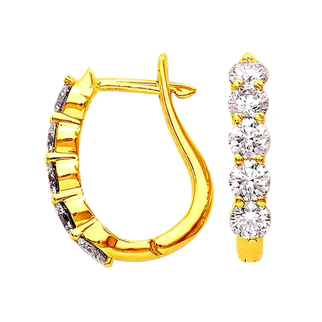 Elegant Enchantress Diamond Earrings -Balis & Hoops