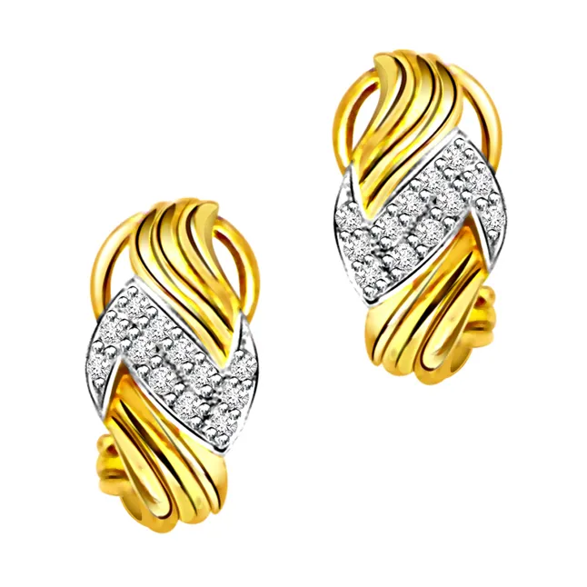 Creative Brilliance - Real Diamond Earrings (ER93)